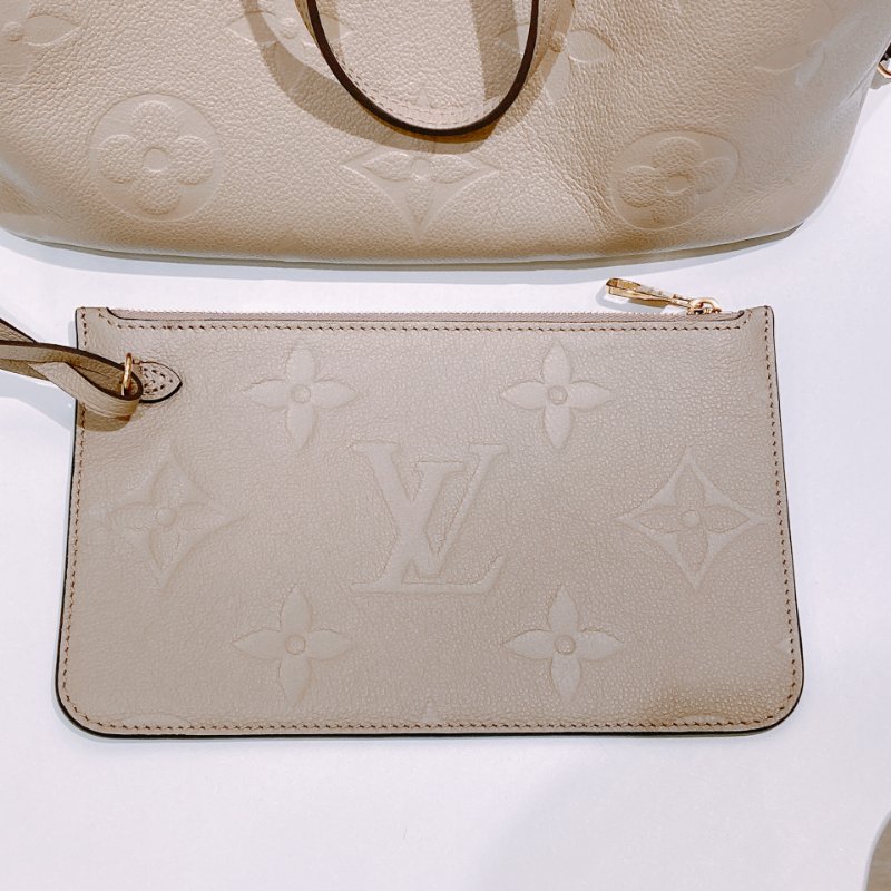 TW4531 Louis Vuitton 路易威登牛皮經典花紋肩帶包包Neverfull MM Tote Bag Tourterelle-16