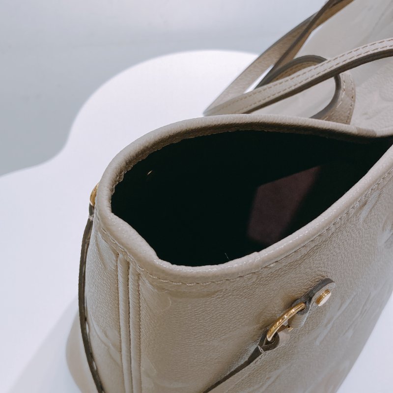 TW4531 Louis Vuitton 路易威登牛皮經典花紋肩帶包包Neverfull MM Tote Bag Tourterelle-25