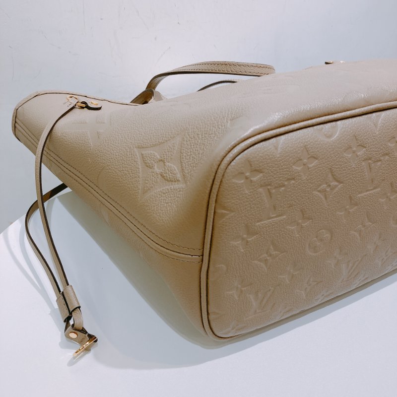 TW4531 Louis Vuitton 路易威登牛皮經典花紋肩帶包包Neverfull MM Tote Bag Tourterelle-29