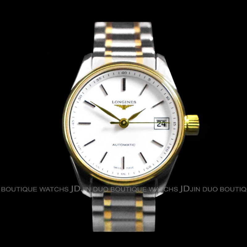 金鐸精品~W887 LONGINES 浪琴 Master Collection名匠系列自動上鍊女用腕錶-0
