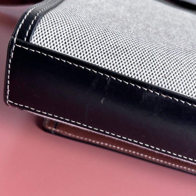 ::BURBERRY:: Pocket 帆布手提 / 斜背口袋包(黑灰)-13