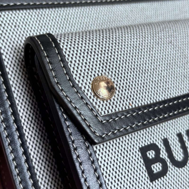 ::BURBERRY:: Pocket 帆布手提 / 斜背口袋包(黑灰)-18