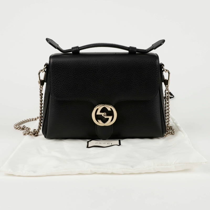 GUCCI 互扣式頂部手把手提單肩包 510302-0