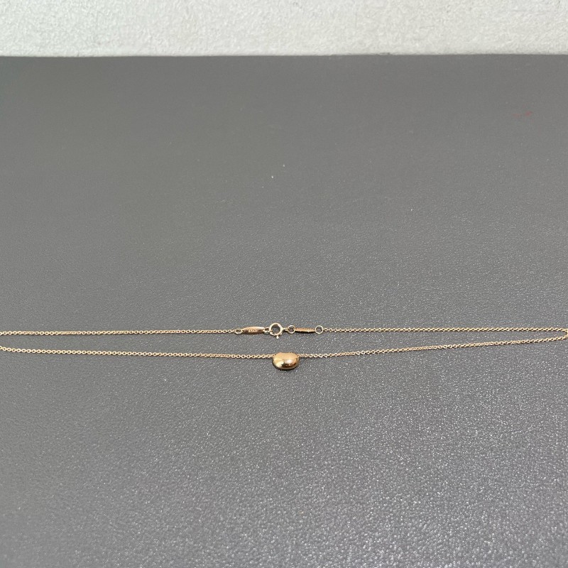 Tiffany 18k 玫瑰金豌豆項鍊  Elsa Peretti® Bean design 系列項鍊-7