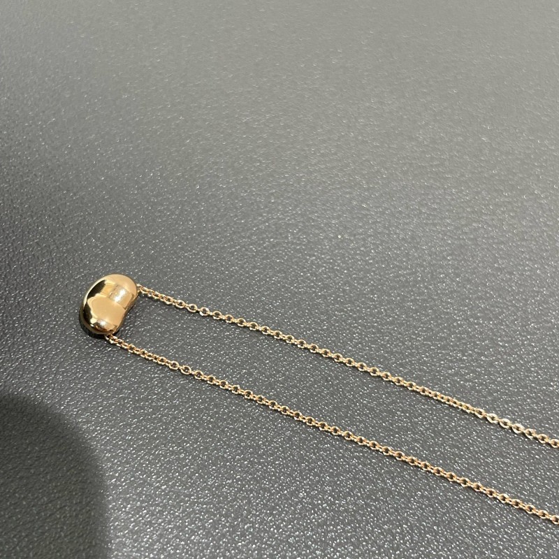 Tiffany 18k 玫瑰金豌豆項鍊  Elsa Peretti® Bean design 系列項鍊-8