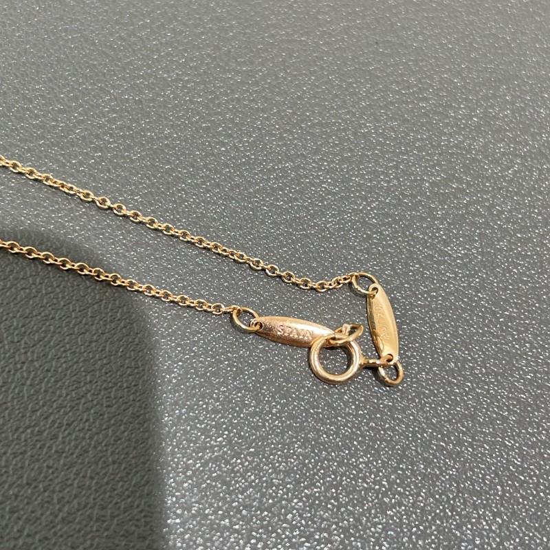 Tiffany 18k 玫瑰金豌豆項鍊  Elsa Peretti® Bean design 系列項鍊-12