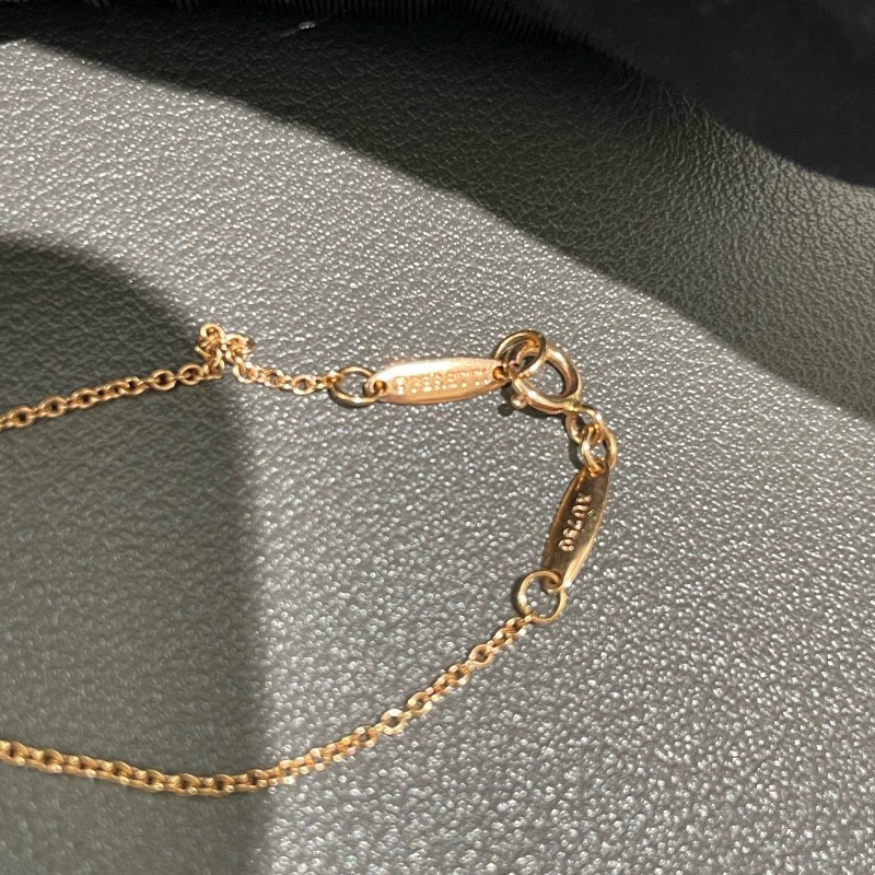 Tiffany 18k 玫瑰金豌豆項鍊  Elsa Peretti® Bean design 系列項鍊-13