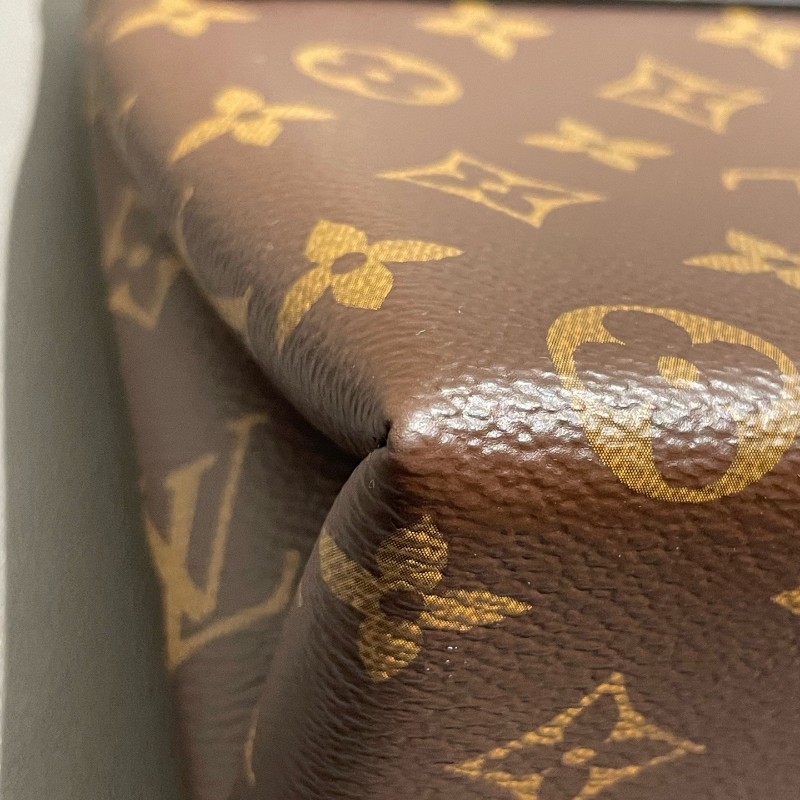 Lv Locky bb 鎖頭办 經典老花配黑色 肩背包-14