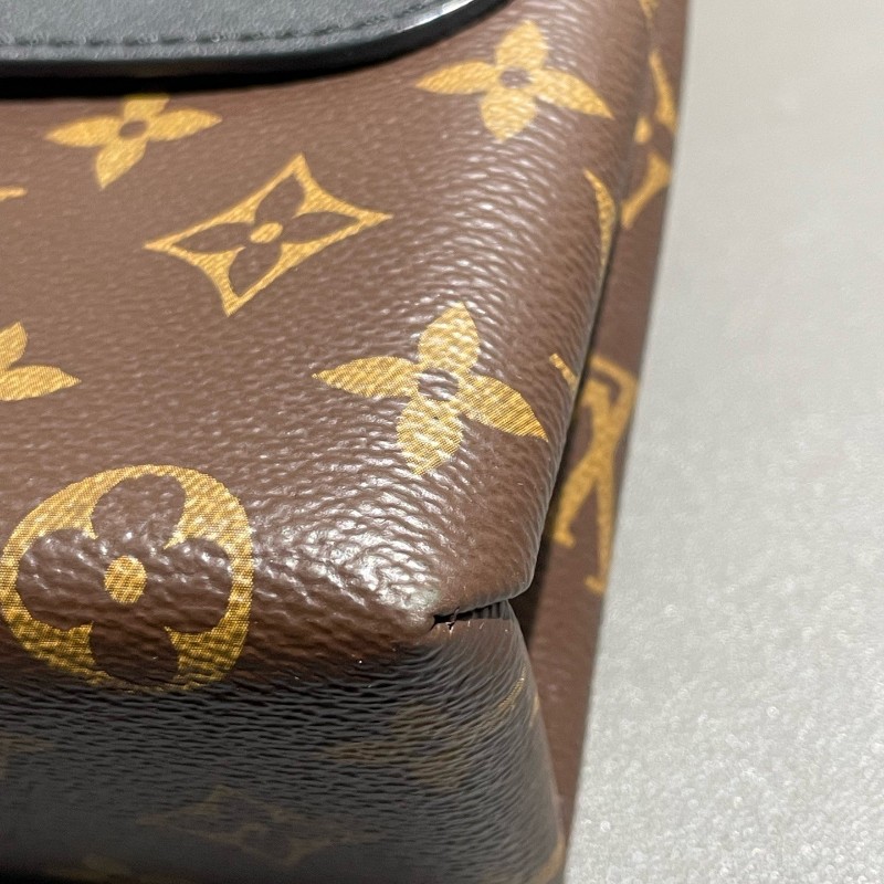 Lv Locky bb 鎖頭办 經典老花配黑色 肩背包-16