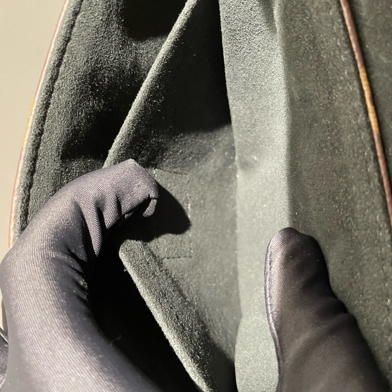 Lv Locky bb 鎖頭办 經典老花配黑色 肩背包-20