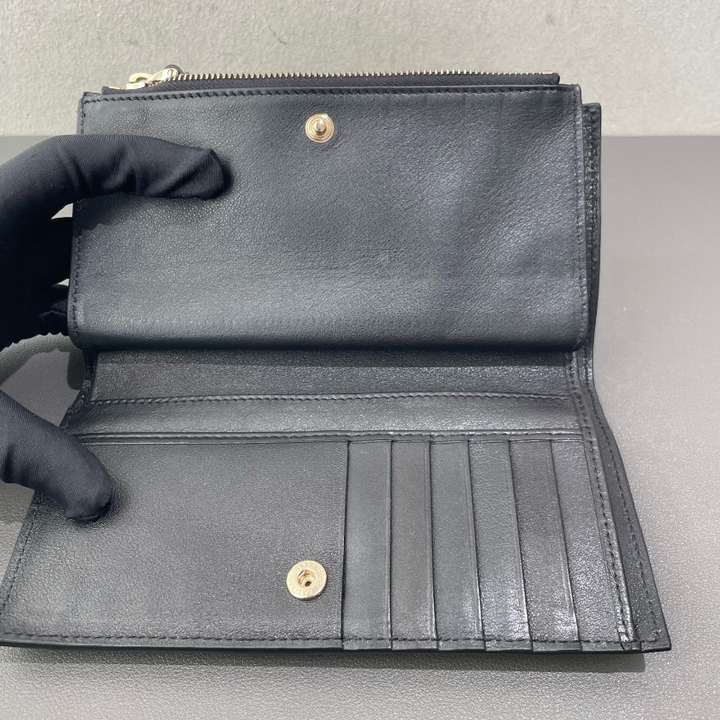 Valentio 長夾 錢包 黑金鉚釘長款-8