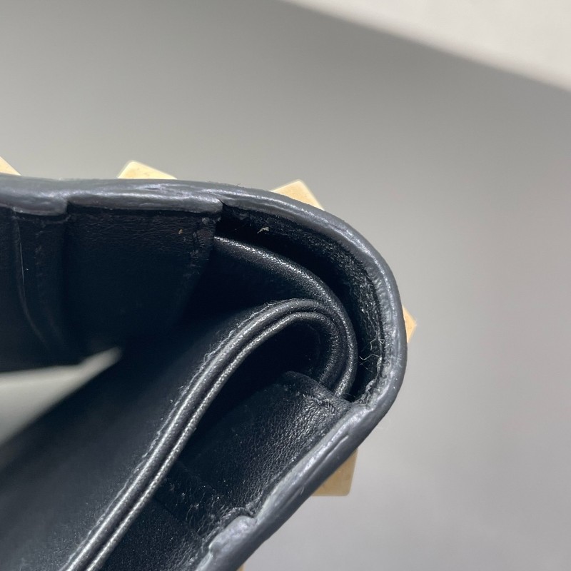 Valentio 長夾 錢包 黑金鉚釘長款-11