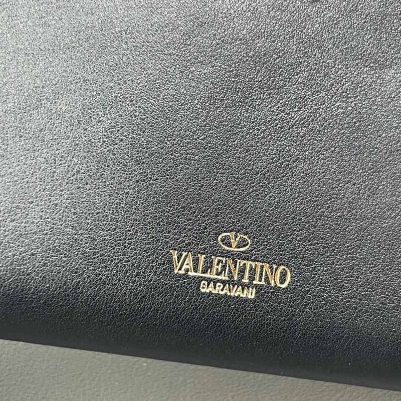 Valentio 長夾 錢包 黑金鉚釘長款-14