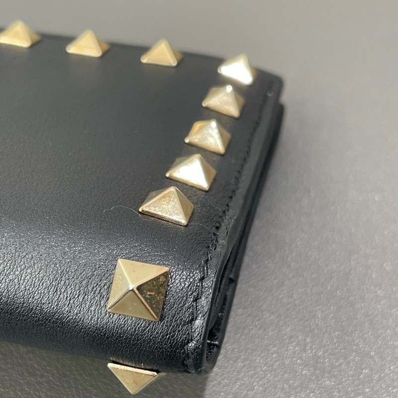 Valentio 長夾 錢包 黑金鉚釘長款-21