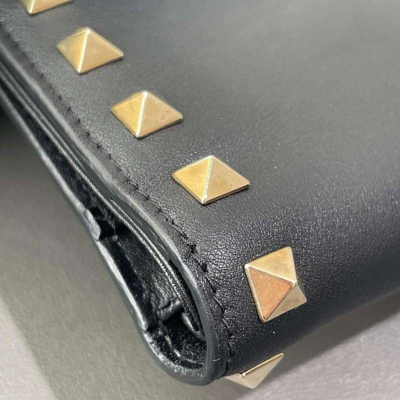 Valentio 長夾 錢包 黑金鉚釘長款-23