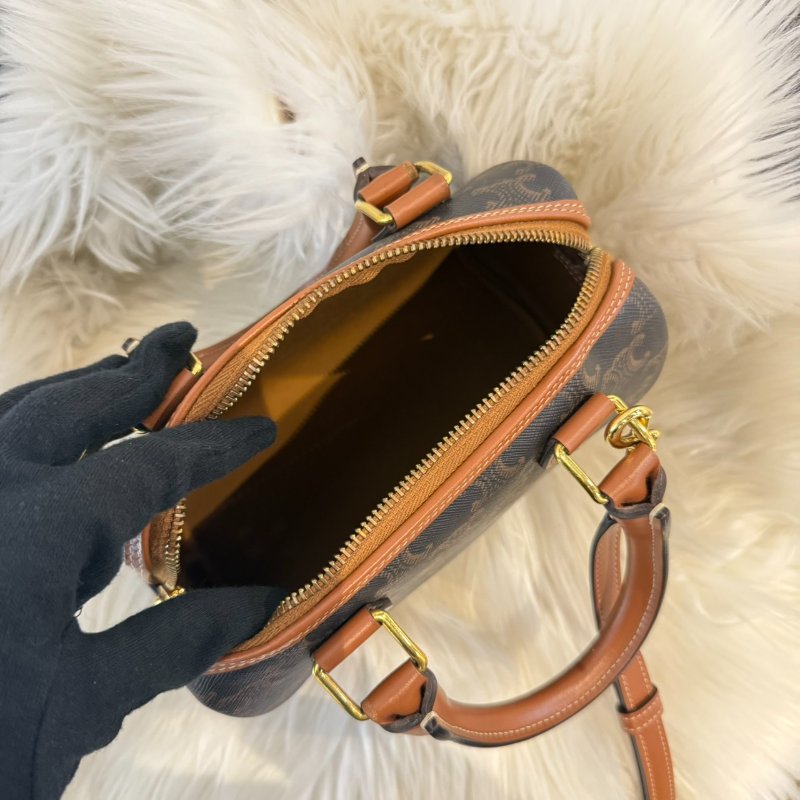 CELINE 印花牛皮小波士頓包-1