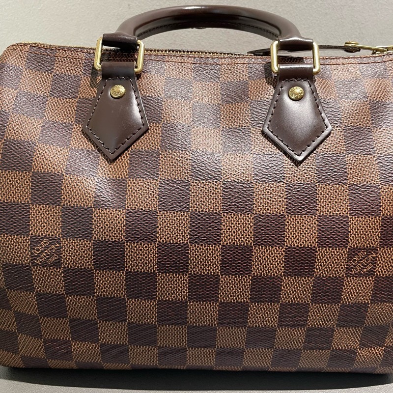 LV speedy 25 棋盤格 手提包-5