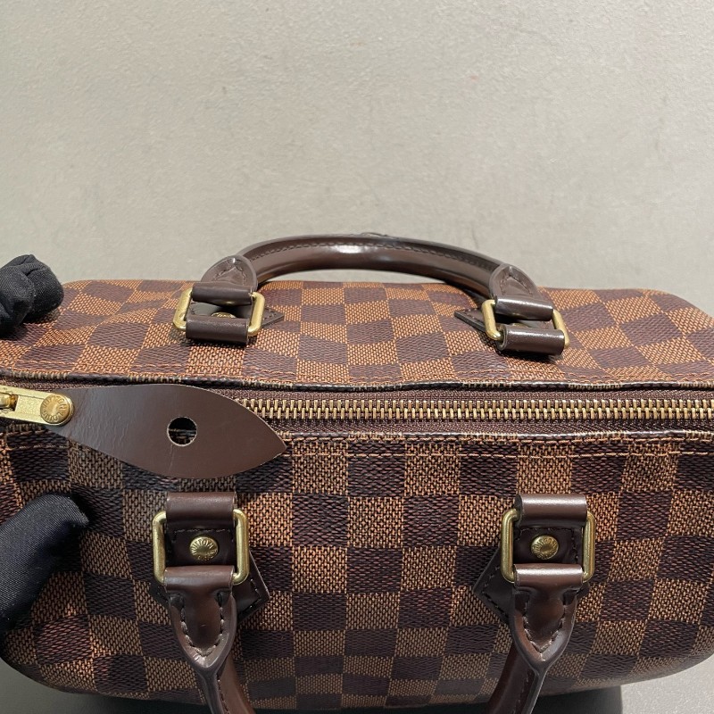 LV speedy 25 棋盤格 手提包-9