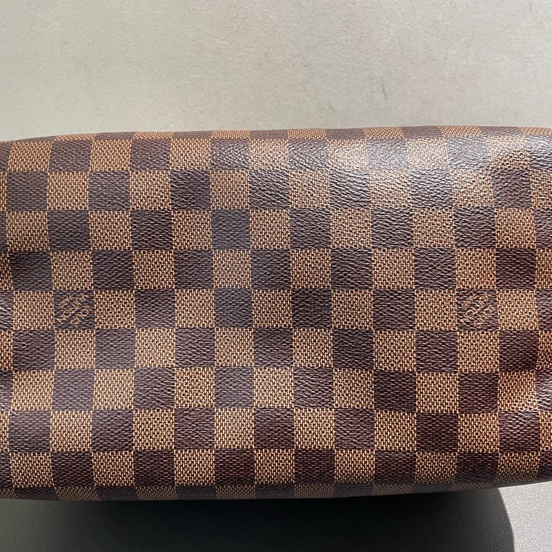 LV speedy 25 棋盤格 手提包-10