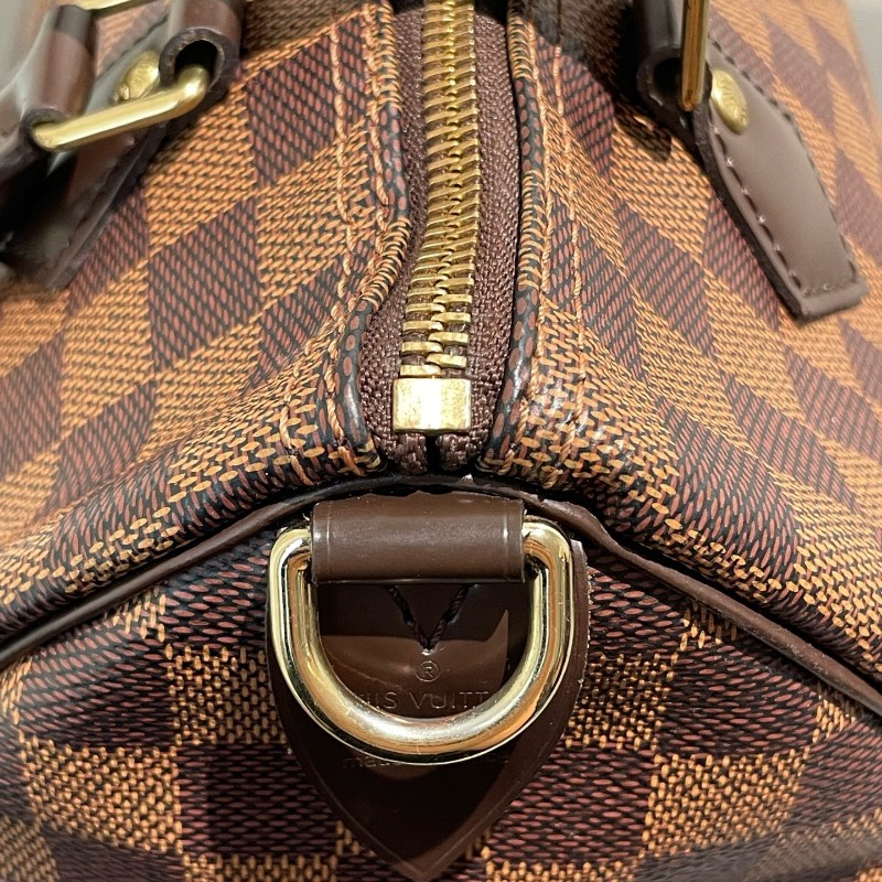 LV speedy 25 棋盤格 手提包-16