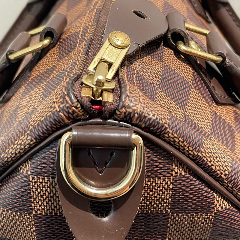 LV speedy 25 棋盤格 手提包-17