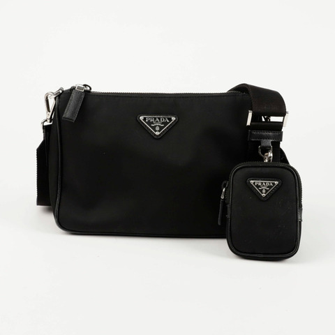 PRADA 2VH113 三角形標誌多功能單肩斜背包