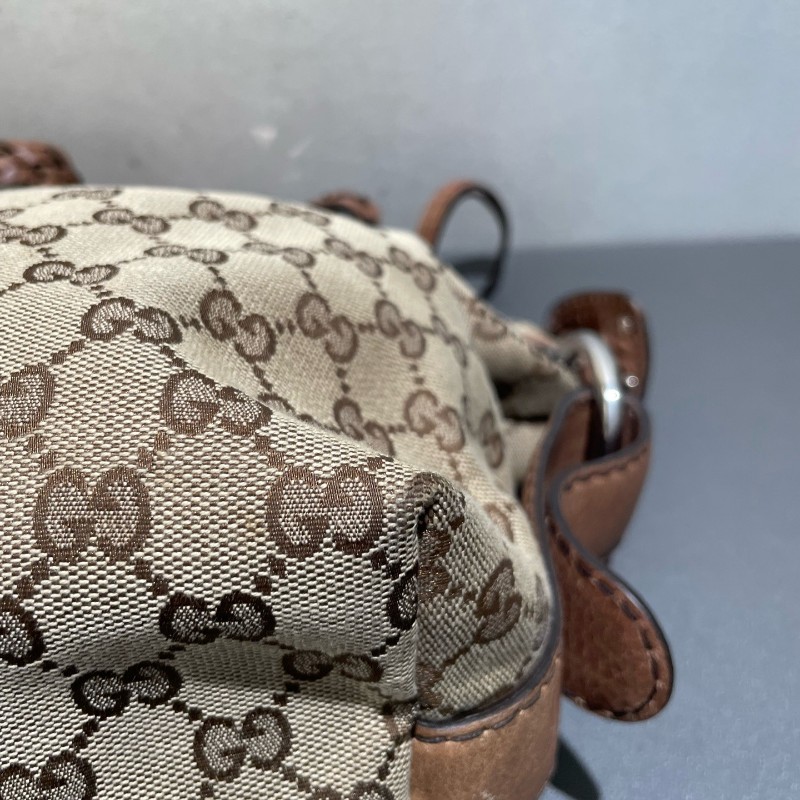 GUCCI 帆布手提包 編織手柄-16