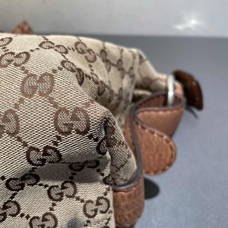 GUCCI 帆布手提包 編織手柄-17