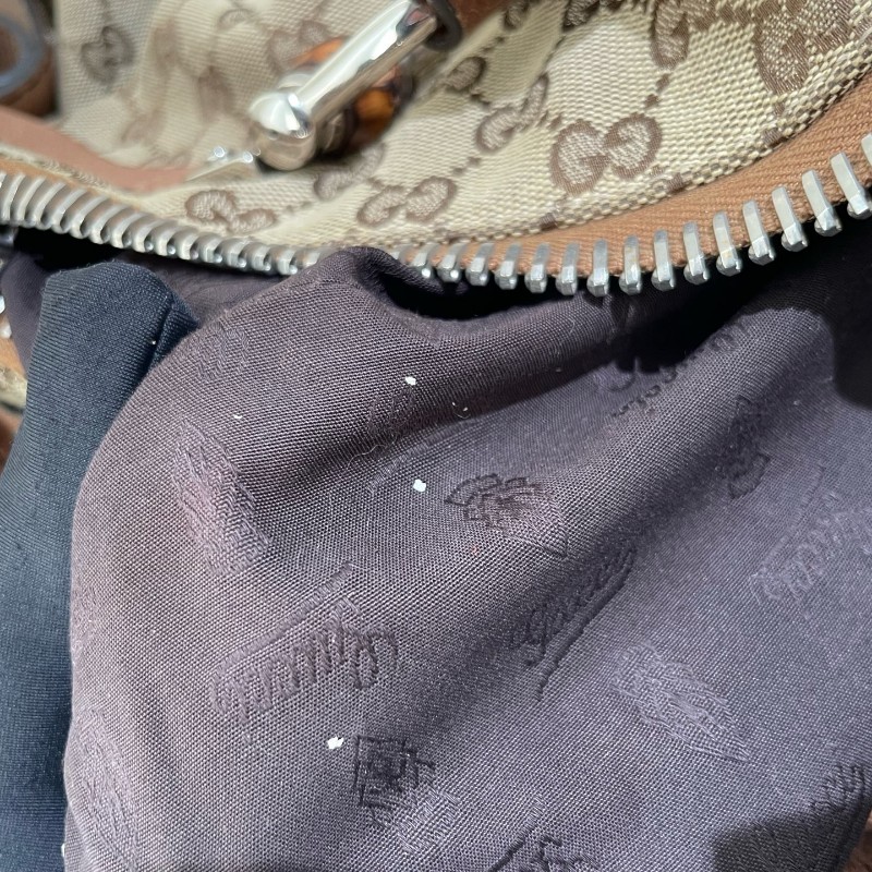 GUCCI 帆布手提包 編織手柄-29