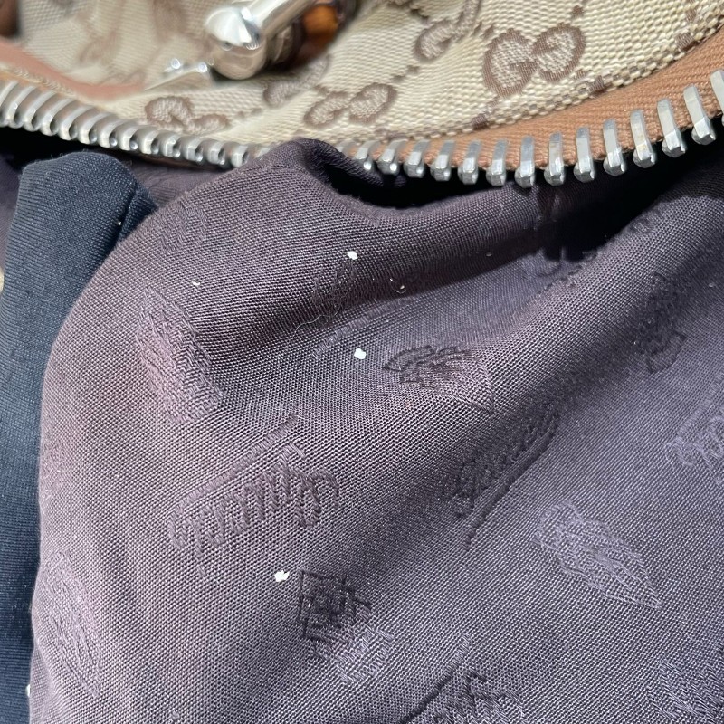 GUCCI 帆布手提包 編織手柄-30