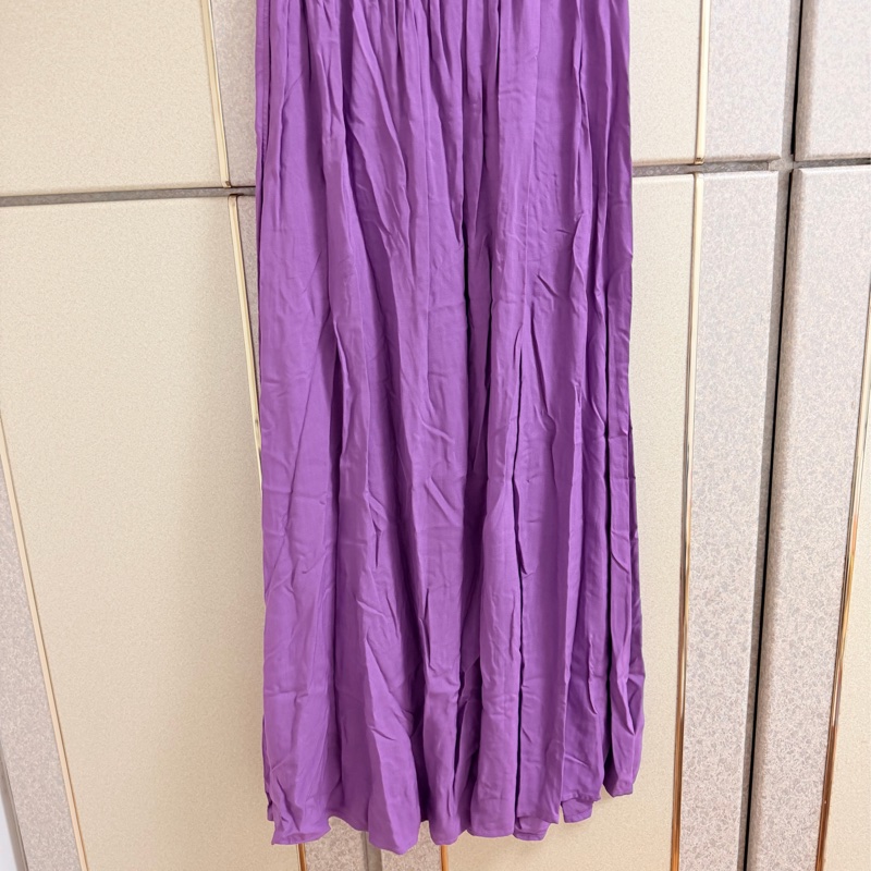 Hartford正品紫色腰鬆緊美裙 0號 S-L可穿-8