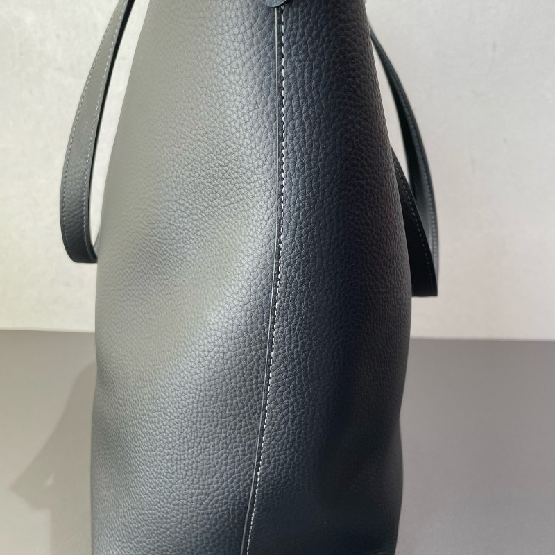 Coach 全皮黑色肩背包托特包-9