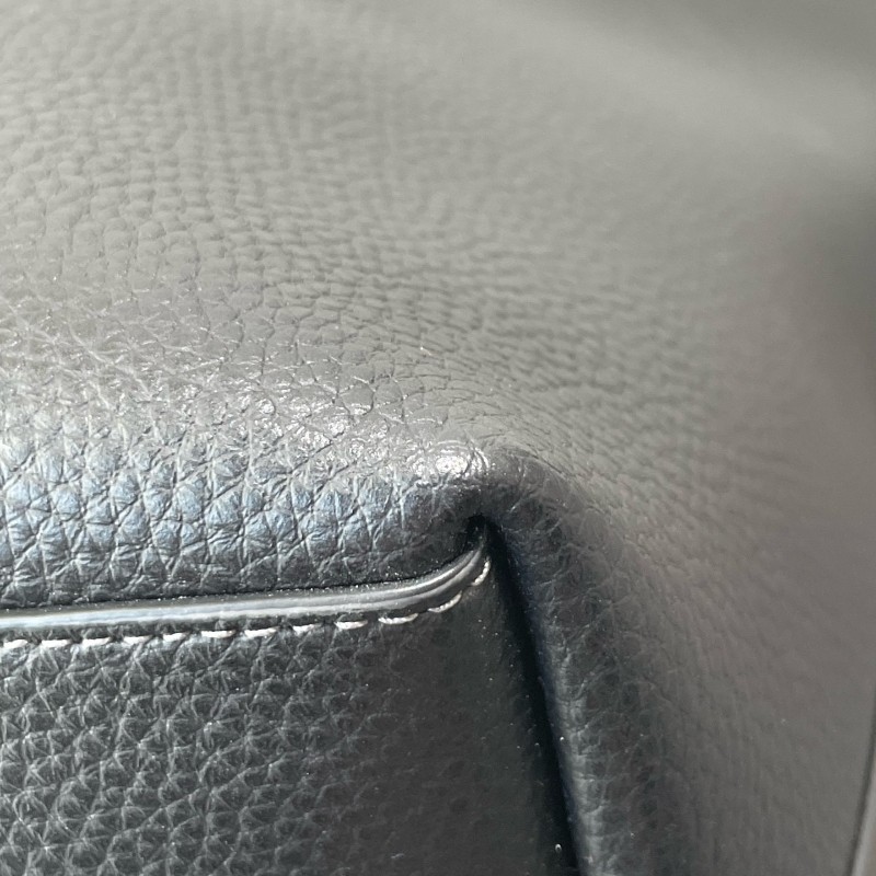 Coach 全皮黑色肩背包托特包-13