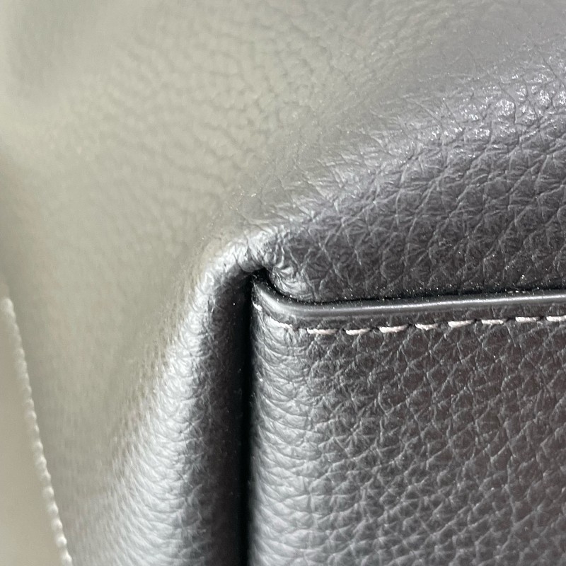 Coach 全皮黑色肩背包托特包-15