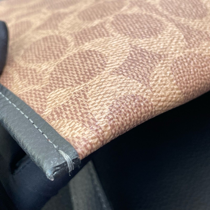 Coach 全皮黑色肩背包托特包-23