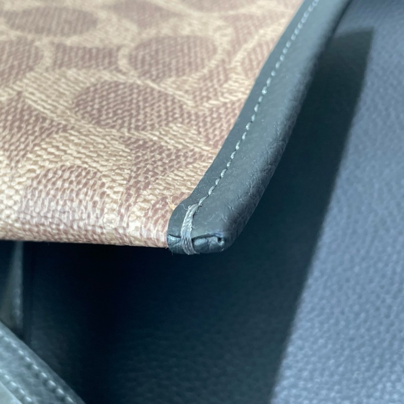 Coach 全皮黑色肩背包托特包-24