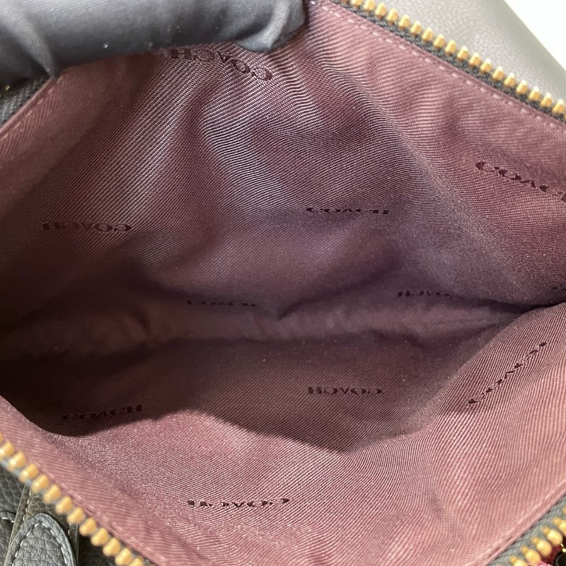 Coach 全皮黑色肩背包托特包-25