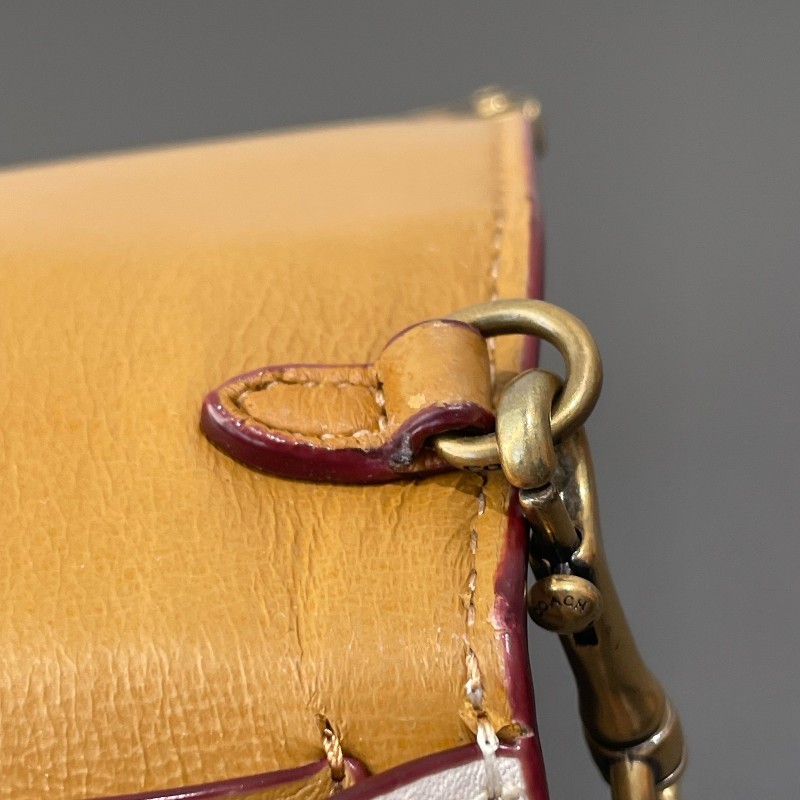 Coach 白色重工鏈條包 斜背包-25