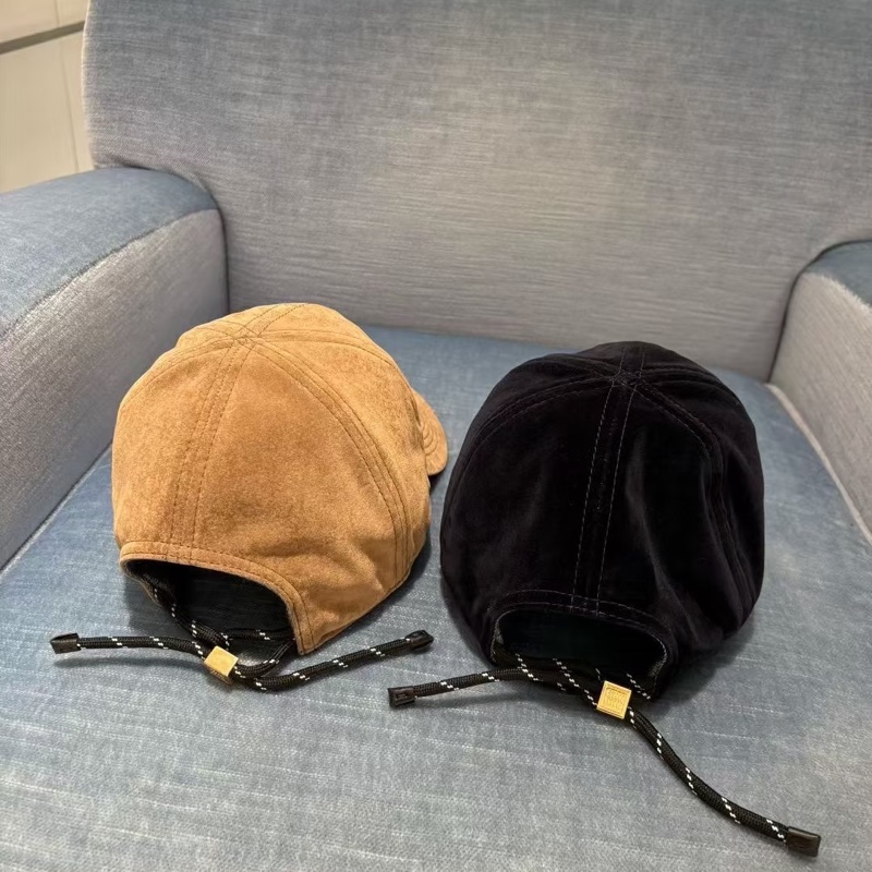 Miu Miu 絲絨款後綁繩棒球帽#淺棕M號-3