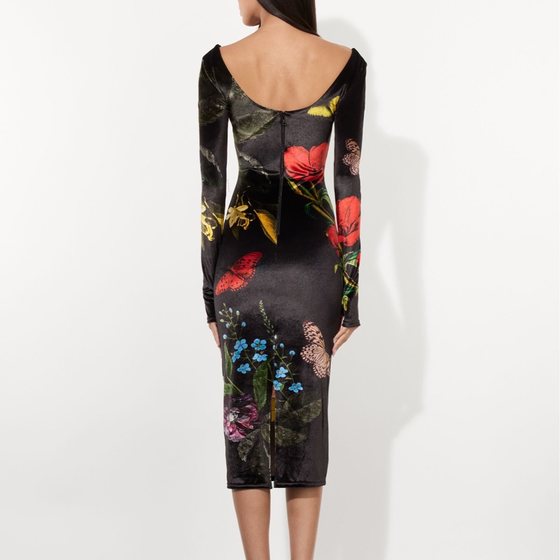 全新Alice+Olivia正品細絨合身洋裝 2號 XS-M可穿 原價14000-2