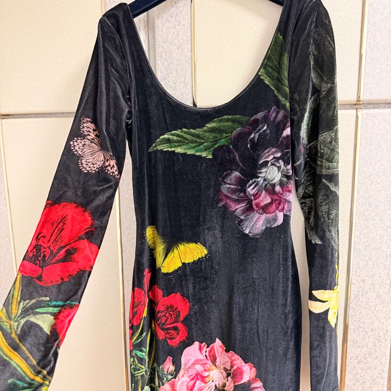 全新Alice+Olivia正品細絨合身洋裝 2號 XS-M可穿 原價14000-7