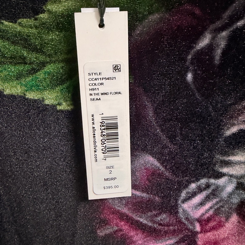 全新Alice+Olivia正品細絨合身洋裝 2號 XS-M可穿 原價14000-9