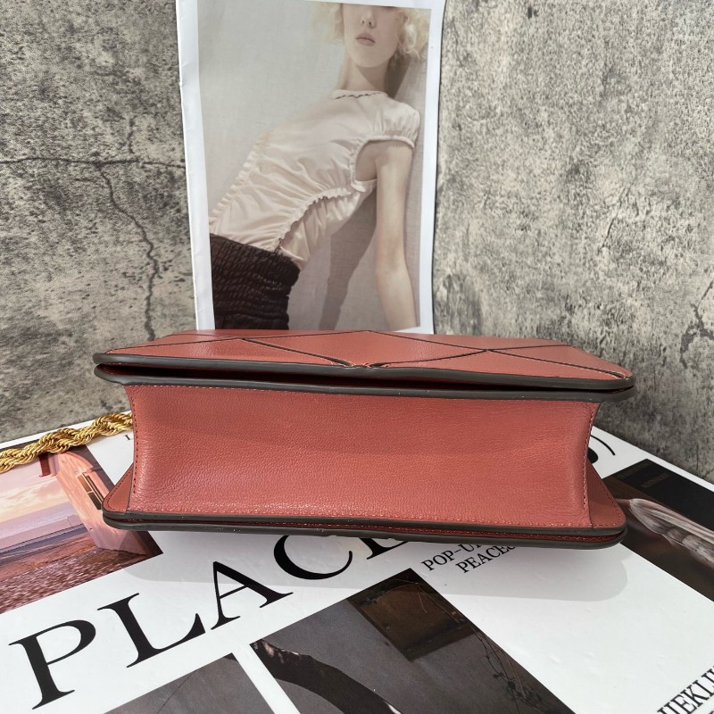 TB TORY BURCH Eleanor Diamond Quilt 羊皮中號磚紅色-3