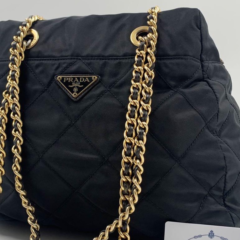 🌷Prada 單肩包協背包 ｜經典花紋✦fufu style 精品✦ 氣質款｜-6