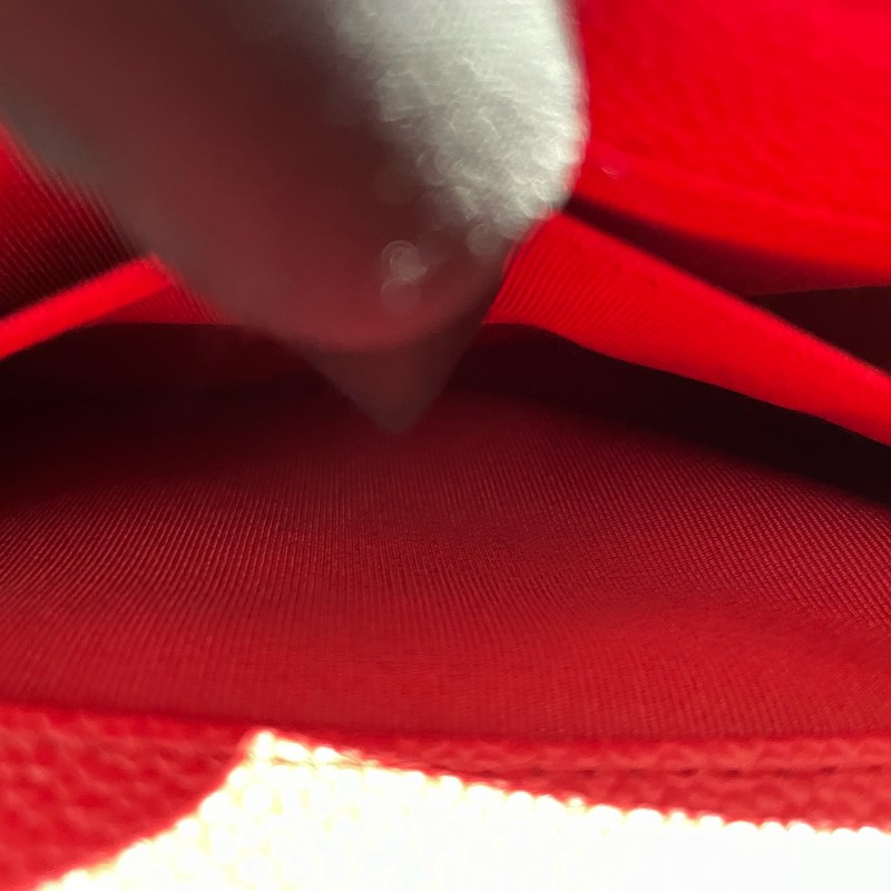 Chanel leboy 中號 荔枝皮 紅色配金扣 25cm-22