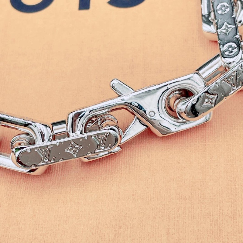 🌷Louis Vuitton 男生古巴手鍊|經典花紋✦fufu style 精品✦ 氣質款|-6