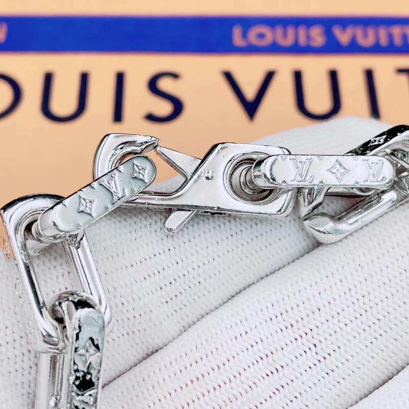 🌷Louis Vuitton 男生古巴手鍊|經典花紋✦fufu style 精品✦ 氣質款|-10