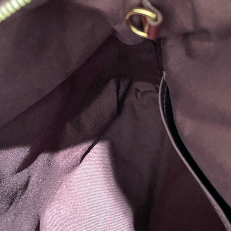 LV 老花帆布樹莓色丹寧 中古 肩背包手提包-23