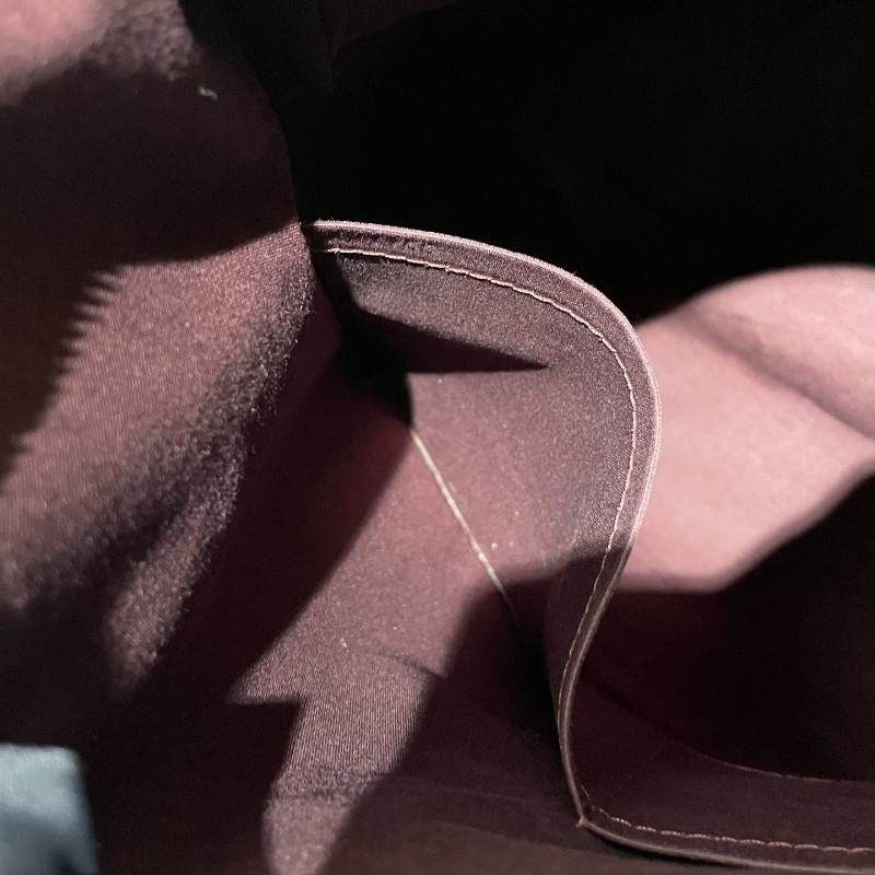 LV 老花帆布樹莓色丹寧 中古 肩背包手提包-24