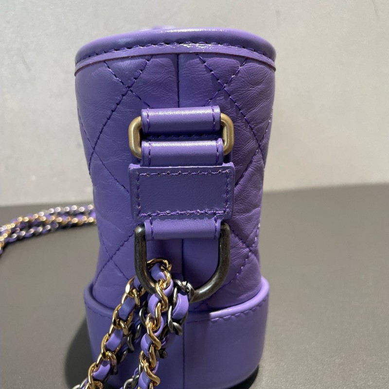 Chanel 流浪包 小號 香芋紫 肩背包-9